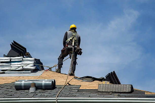 Professional Roof Replacement technician working in Mogadore, OH
